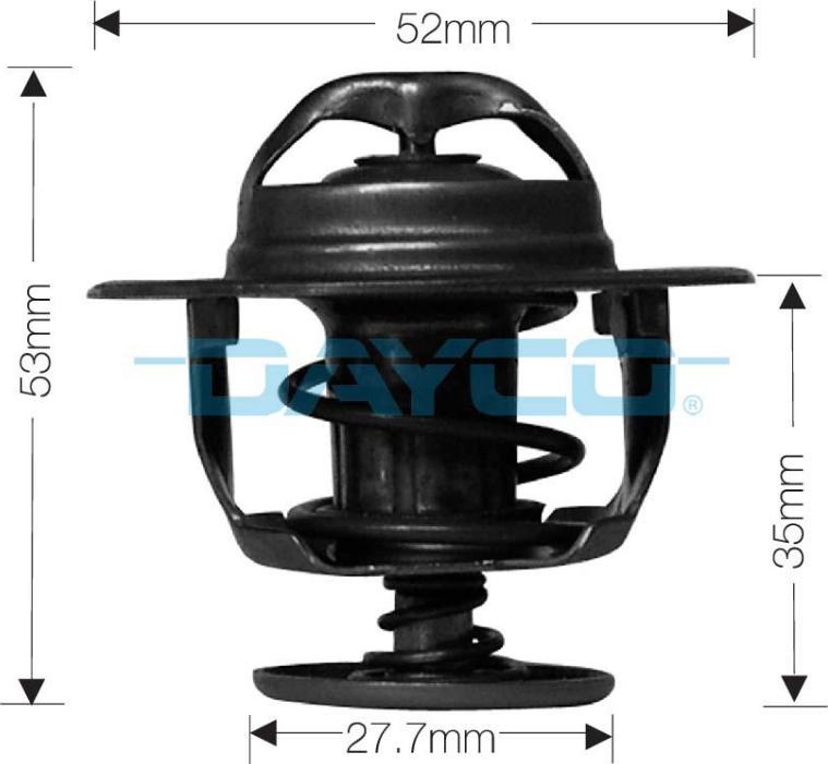 DAYCO-AU DT33D - Термостат, охладителна течност vvparts.bg