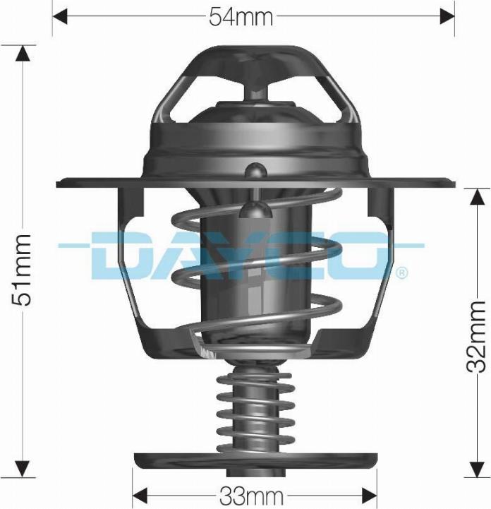 DAYCO-AU DT78A - Термостат, охладителна течност vvparts.bg