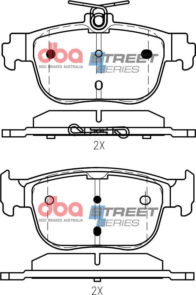 DBA Australia DB15092SS - Комплект спирачно феродо, дискови спирачки vvparts.bg