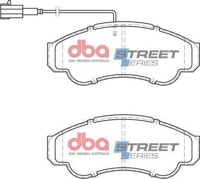 DBA Australia DB2045SS - Комплект спирачно феродо, дискови спирачки vvparts.bg