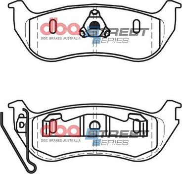 DBA Australia DB2163SS - Комплект спирачно феродо, дискови спирачки vvparts.bg