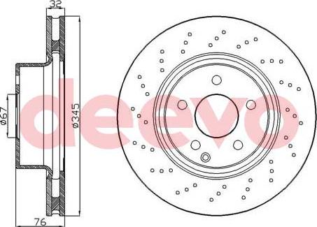 DEEVO BD14060 - Спирачен диск vvparts.bg