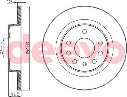 DEEVO BD14260 - Спирачен диск vvparts.bg