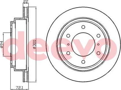 DEEVO BD14740 - Спирачен диск vvparts.bg