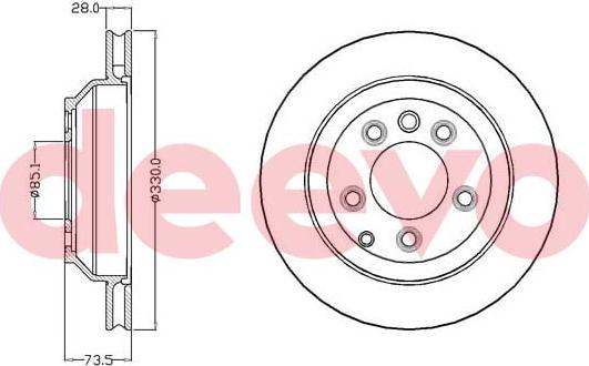 DEEVO BD15460 - Спирачен диск vvparts.bg