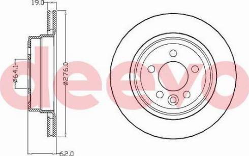 DEEVO BD16900 - Спирачен диск vvparts.bg