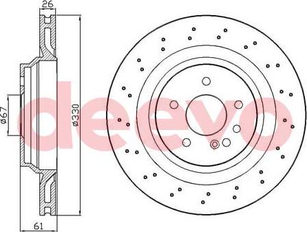 DEEVO BD16280 - Спирачен диск vvparts.bg