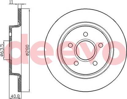 DEEVO BD16740 - Спирачен диск vvparts.bg