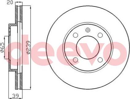 DEEVO BD10640 - Спирачен диск vvparts.bg