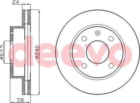 DEEVO BD10120 - Спирачен диск vvparts.bg