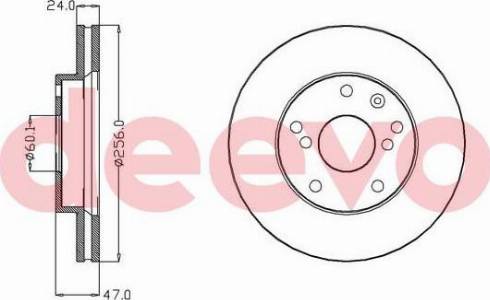 DEEVO BD11520 - Спирачен диск vvparts.bg