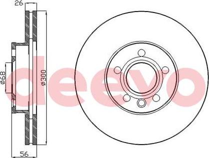 DEEVO BD13940 - Спирачен диск vvparts.bg