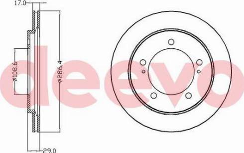 DEEVO BD12760 - Спирачен диск vvparts.bg