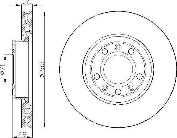 DEEVO BD36700 - Спирачен диск vvparts.bg