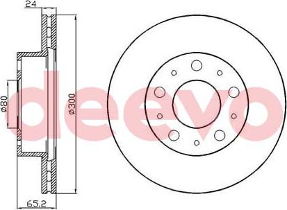 DEEVO BD31420 - Спирачен диск vvparts.bg