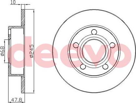 DEEVO BD31120 - Спирачен диск vvparts.bg