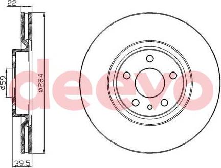 DEEVO BD31780 - Спирачен диск vvparts.bg