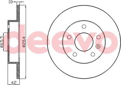 DEEVO BD33880 - Спирачен диск vvparts.bg