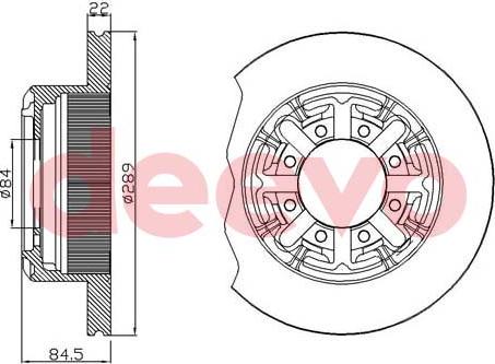 DEEVO BD32960 - Спирачен диск vvparts.bg