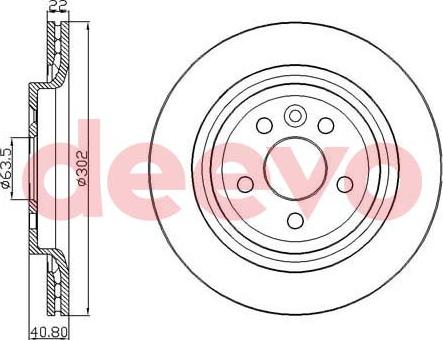 DEEVO BD24100 - Спирачен диск vvparts.bg