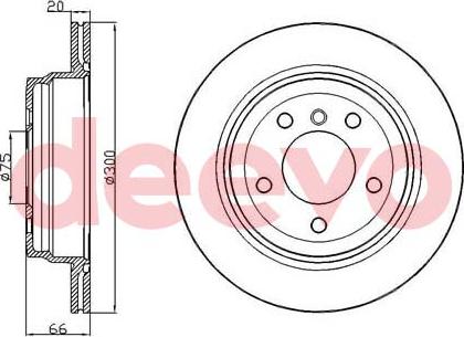 DEEVO BD24340 - Спирачен диск vvparts.bg