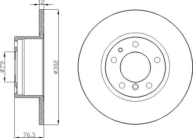 DEEVO BD21080 - Спирачен диск vvparts.bg