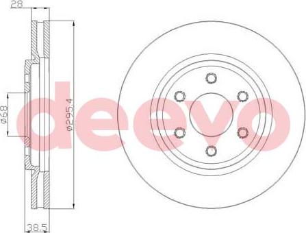 DEEVO BD22020 - Спирачен диск vvparts.bg