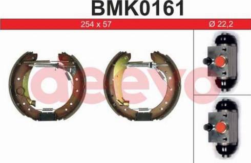 DEEVO BMK0161 - Комплект спирачна челюст vvparts.bg