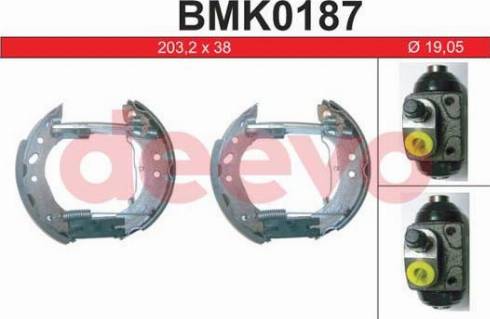 DEEVO BMK0187 - Комплект спирачна челюст vvparts.bg