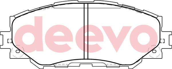 DEEVO BP59940 - Комплект спирачно феродо, дискови спирачки vvparts.bg