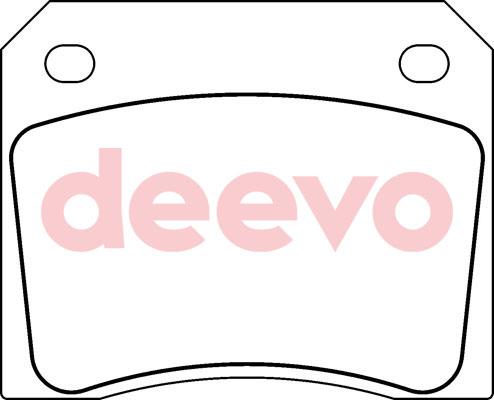 DEEVO BP54380 - Комплект спирачно феродо, дискови спирачки vvparts.bg