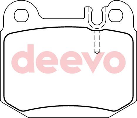 DEEVO BP55280 - Комплект спирачно феродо, дискови спирачки vvparts.bg