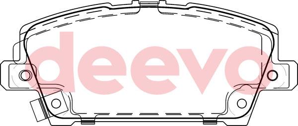 DEEVO BP56620 - Комплект спирачно феродо, дискови спирачки vvparts.bg