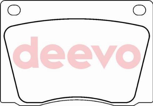 DEEVO BP56060 - Комплект спирачно феродо, дискови спирачки vvparts.bg