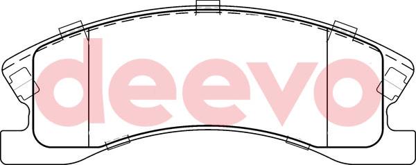 DEEVO BP56120 - Комплект спирачно феродо, дискови спирачки vvparts.bg