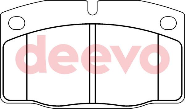 DEEVO BP56880 - Комплект спирачно феродо, дискови спирачки vvparts.bg
