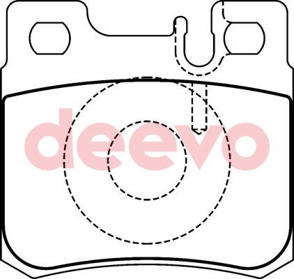 DEEVO BP56820 - Комплект спирачно феродо, дискови спирачки vvparts.bg