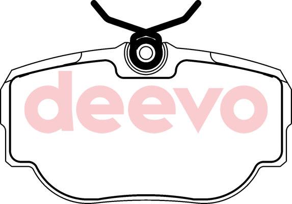 DEEVO BP56760 - Комплект спирачно феродо, дискови спирачки vvparts.bg