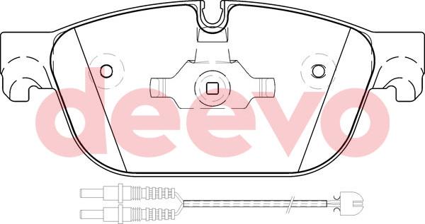 DEEVO BP58000 - Комплект спирачно феродо, дискови спирачки vvparts.bg