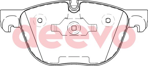 DEEVO BP53920 - Комплект спирачно феродо, дискови спирачки vvparts.bg