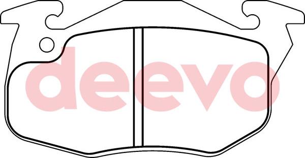 DEEVO BP53220 - Комплект спирачно феродо, дискови спирачки vvparts.bg