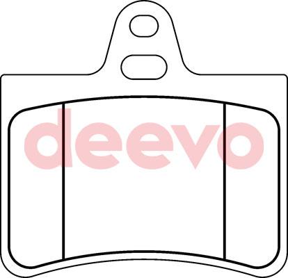 DEEVO BP57560 - Комплект спирачно феродо, дискови спирачки vvparts.bg