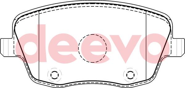 DEEVO BP57580 - Комплект спирачно феродо, дискови спирачки vvparts.bg