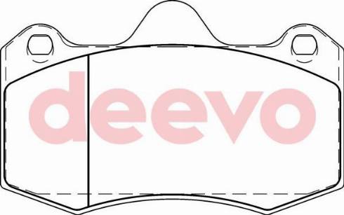 DEEVO BP57660 - Комплект спирачно феродо, дискови спирачки vvparts.bg