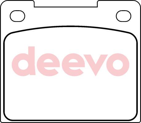 DEEVO BP57760 - Комплект спирачно феродо, дискови спирачки vvparts.bg