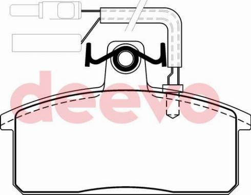 DEEVO BP69900 - Комплект спирачно феродо, дискови спирачки vvparts.bg