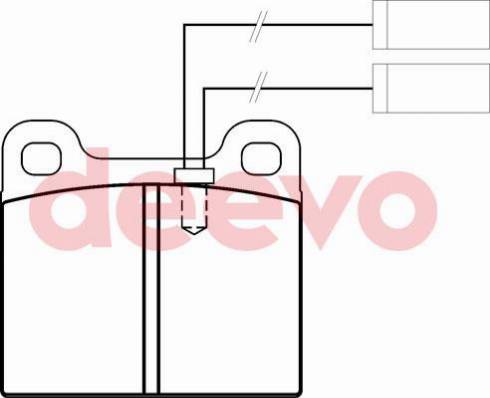 DEEVO BP69920 - Комплект спирачно феродо, дискови спирачки vvparts.bg