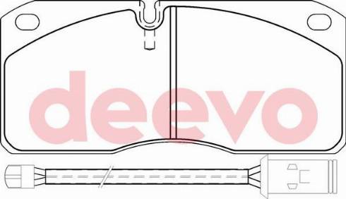 DEEVO BP64840 - Комплект спирачно феродо, дискови спирачки vvparts.bg