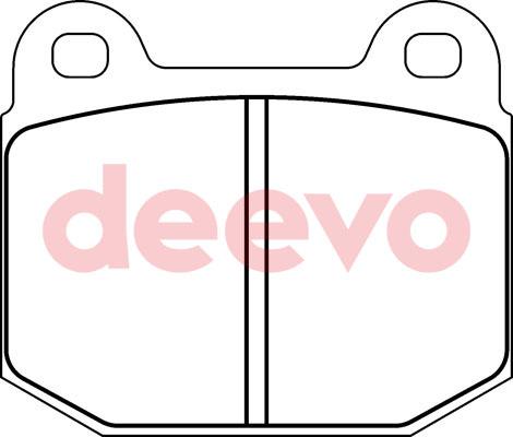 DEEVO BP66940 - Комплект спирачно феродо, дискови спирачки vvparts.bg