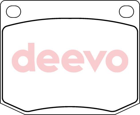 DEEVO BP66980 - Комплект спирачно феродо, дискови спирачки vvparts.bg